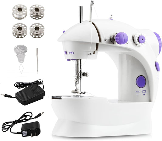 Mini Sewing Machine – Portable, Double Speed, Dual Switches, Ideal for Kids & Beginners